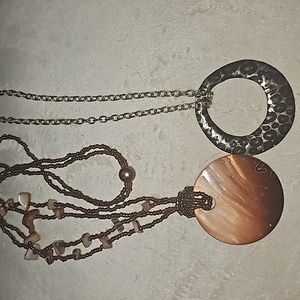 2 different fashion necklaces. Very cute